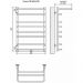 Полотенцесушитель водяной Terminus Полка П8 500х796 мм (2+4+2) хром из нержавеющей стали