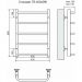Полотенцесушитель водяной Terminus Стандарт П5 400х596 мм хром из нержавеющей стали