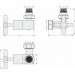 Вентиль Сунержа 3D правый (крест) G 1/2 НР х G 3/4 НГ (Матовый черный) 31-1411-1234