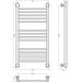Полотенцесушитель водяной Сунержа Богема+ прямая 800х400 Без покрытия 00-0220-8040