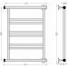 Полотенцесушитель водяной Стилье Минор 0601 600х500 (2+2+2) П Без покрытия 00601-6050