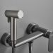 Гигиенический душ со смесителем Haiba (Хаиба) HB5516-3, оружейная сталь