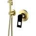 Гигиенический душ со смесителем Bronze de Luxe Element EL28GB, матовое золото/черный