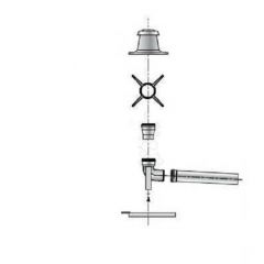 Набор для подсоединения дымовой трубы De Dietrich (Де Дитрич) DY876 80/110 мм (100008312)