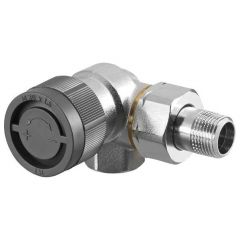 Вентиль для термостата Oventrop (Овентроп) А Серия (под термоголовку М30 х 1,5) угловой, левое подключение Kvs 1,35 ВР-НР DN 15, 1/2 дюйма, PN10 (1181392)