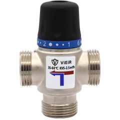 Термостатический смесительный клапан 1 (20-45°) Vieir (VR180)