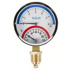 Термоманометр верт (снизу) Vieir (YE6)