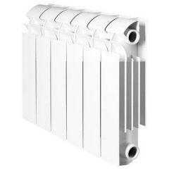 Радиатор алюминиевый Global VOX-R 350 12 секций боковое подключение (белый)