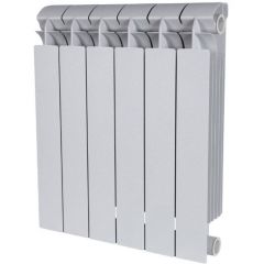 Радиатор алюминиевый Global Sebino 1800 4 секции универсальное подключение 2676 серый