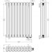 Радиатор двухрядный глухой Сунержа Эстет-11 EU50 500х405 мм 9 секций 03-0312-5009