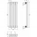 Радиатор однорядный глухой Сунержа Эстет-1 500х180 мм 4 секции 12-0301-5004