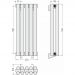 Радиатор двухрядный глухой Сунержа Эстет-11 500х225 мм 5 секций 00-0302-5005