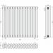 Радиатор двухрядный глухой Сунержа Эстет-11 500х630 мм 14 секций 30-0302-5014