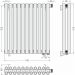 Радиатор двухрядный коаксиальный Сунержа Эстет-00 EU50 500х495 мм 11 секций 12-0322-5011
