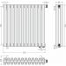 Радиатор двухрядный коаксиальный Сунержа Эстет-00 EU50 500х540 мм 12 секций 00-0322-5012
