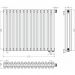 Радиатор двухрядный коаксиальный Сунержа Эстет-00 EU50 500х675 мм 15 секций 12-0322-5015