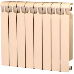 Радиатор биметаллический Rifar (Рифар) Monolit боковое подключение 500 мм х 8 секций Айвори (RM50008)