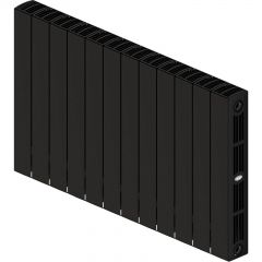 Радиатор биметаллический Rifar (Рифар) Supremo Ventil 500 SVR 14 секций нижнее правое подключение (Антрацит)