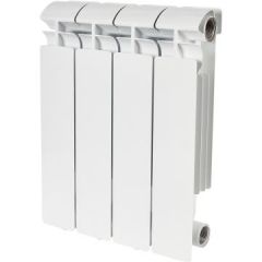 Радиатор алюминиевый Stout ALPHA 350 мм х 4 секции боковое подключение белый RAL 9016 (SRA-2310-035004)