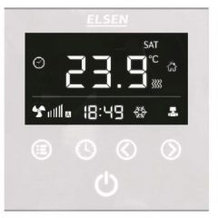 Регулятор Elsen, конвекция-принудительная, 220 В, регулирование-микропроцессорное, белый