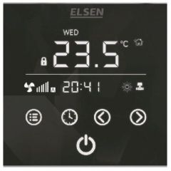 Регулятор Elsen, конвекция-принудительная, 220 В, регулирование-микропроцессорное, чёрный
