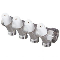 Коллекторный блок Rehau (Рехау) 4 выхода х 1 х 3/4 евроконус (11316471001)