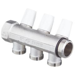 Коллекторный блок Rehau (Рехау) 3 выхода х 1 х 3/4 евроконус (11316451001)