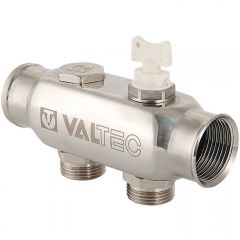Коллектор Valtec из нерж. стали, с м-о расст вых. 50 мм, 1х 2 вых. 3/4 Евроконус (VTc.505.SS.060502)