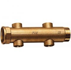 Коллектор Far (Фар) 1 1/2″ (ВР-НР) с 4 отводами 3/4″ ВР(межосевое 100 мм) FK 3619 11234