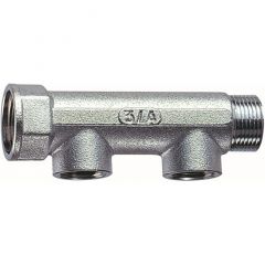 Коллектор Far (Фар) 3/4″ (ВР-НР) с 2 отводами 1/2″ ВР (межосевое 50 мм) FK 3600 34