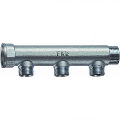 Коллектор Far (Фар) 3/4″ (ВР-НР) с 3 отводами 1/2″ НР (межосевое 50 мм) FK 3675 3412