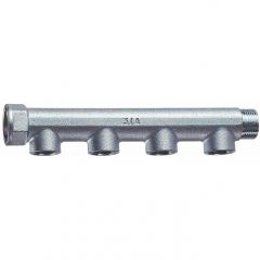 Коллектор Far (Фар) 3/4″ (ВР-НР) с 4 отводами 1/2″ ВР (межосевое 50 мм) FK 3700 34