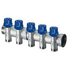 Терморегулирующий коллектор Far (Фар) 1″ с 5 отводами М24х19 FK 3913 C105