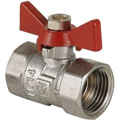 Кран шаровой Valtec Compact рукоятка бабочка 1/2 вн.-вн. (VT.092.N.04)