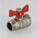 Кран шаровой Valtec Compact рукоятка бабочка 1/2 вн.-нар. (VT.093.N.04)