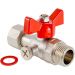 Кран шаровой Valtec (Вальтек) для подключения манометра 1/2″нар -1/2″вн. (VT.806.N.0404)