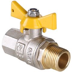 Кран шаровой Valtec газ. Valgas рукоятка бабочка 1/2 вн.-нар. (VT.278.N.04)