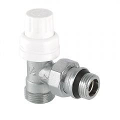 Клапан радиаторный Valtec угловой с доп. уплотнением 1/2 Евроконус (VT.031.NER.04)