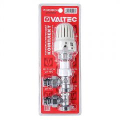 Комплект терморег-го оборуд-я Valtec для радиатора угловой 1/2 с перех. на евроконус терм.головка терм.клап.зап.кл (VT.045.NER.04)