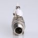 Кран шаровой Valtec Base угловой с полусгоном 1/2 вн.-нар. белая рукоятка (VT.228.NW.04)