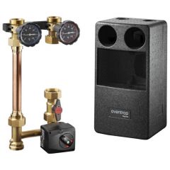 Насосная группа Oventrop (Овентроп) Regumat M3-180 DN 25 с шаровым краном перед насосом, с трехходовым смесителем и сервомотором 230 В, без насоса (1357270)