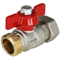 Кран шаровой Elsen (Элсен) , 3/4″, НВ, ручка-бабочка, с НГ