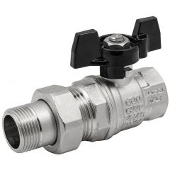 Кран шаровой Elsen (Элсен) , Strong T, 3/4″, НВ, ручка-бабочка, с разъемным соединением