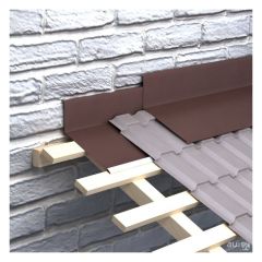 Планка примыкания к стене Россия, покрытие Текстурное, 2000х150х150 мм стандартные цвета RAL (РАЛ)