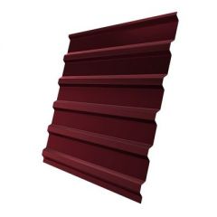 Профнастил С20В оцинкованный односторонний 2000х1150 мм толщина 0,35 мм RAL 3005 Вишня