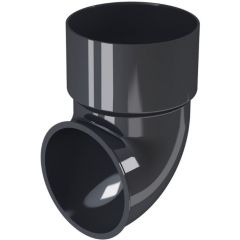 Колено трубы сливное Fineber 87 D80 Графит (FBRW.SH.80.66) 1 шт