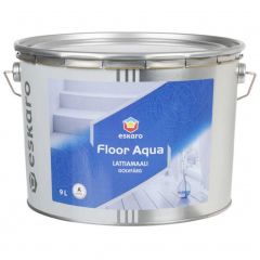 Краска для пола акриловая Eskaro Floor Aqua глянцевая база А белая 9 л