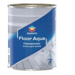 Краска для пола акриловая Eskaro Floor Aqua глянцевая база TR прозрачная 0,9 л