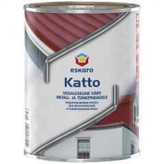 Краска для оцинкованных и металлических поверхностей Eskaro Katto матовая база А белая 0,9 л