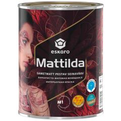 Краска интерьерная Eskaro Mattilda Бархатисто-матовая моющаяся База A 0,95 л